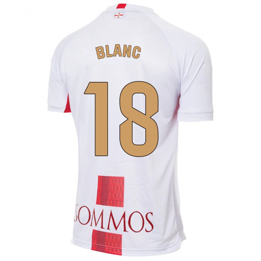 Niño Camiseta Laia Blanc #18 Blanco 2ª Equipación 2023/24 La Camisa Argentina