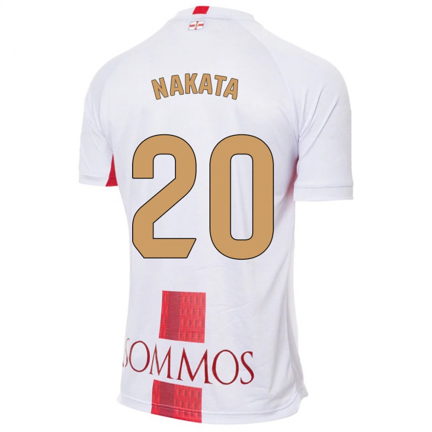 Niño Camiseta Yuki Nakata #20 Blanco 2ª Equipación 2023/24 La Camisa Argentina