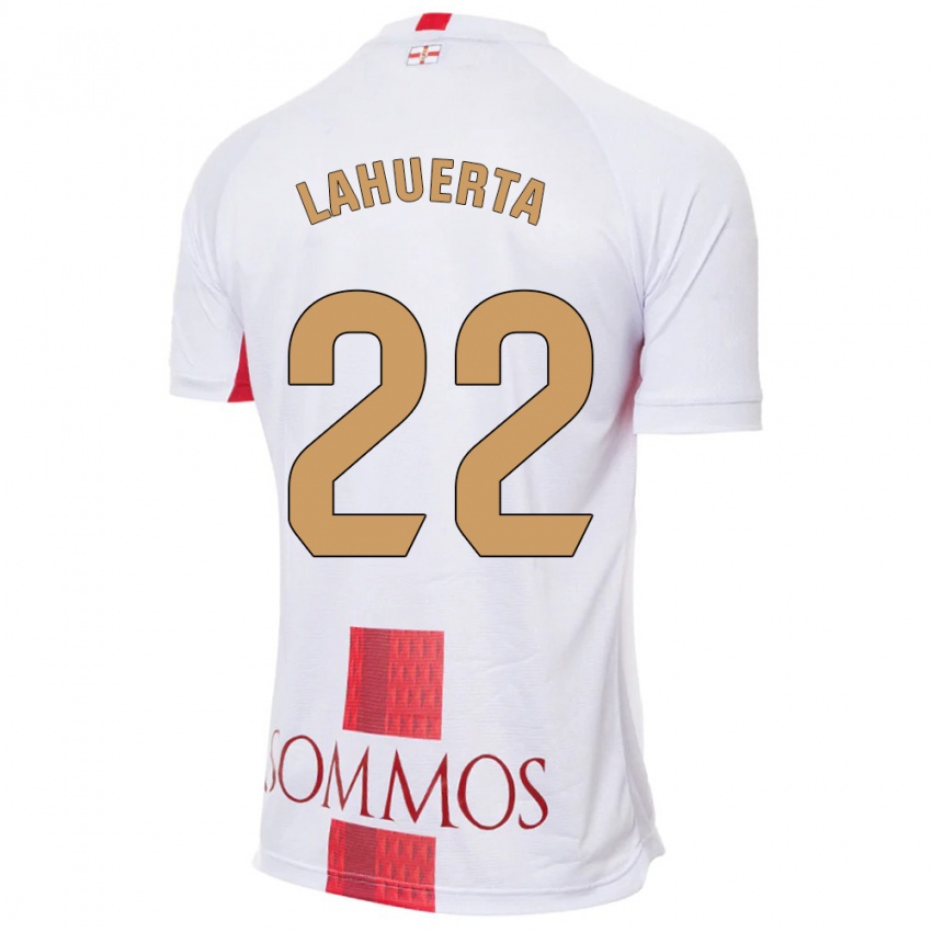 Niño Camiseta Gema Lahuerta #22 Blanco 2ª Equipación 2023/24 La Camisa Argentina