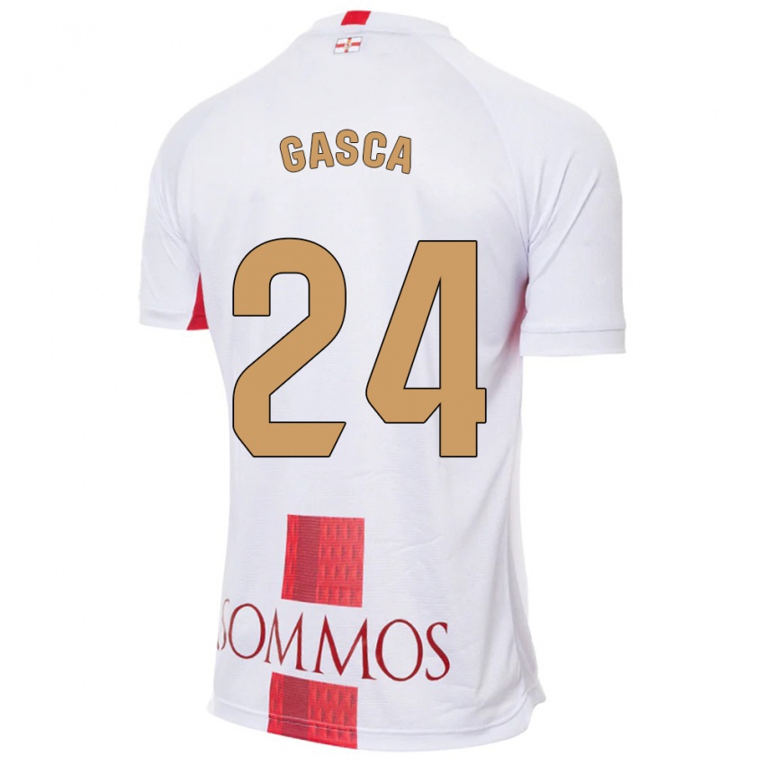 Niño Camiseta Verónica Gasca #24 Blanco 2ª Equipación 2023/24 La Camisa Argentina