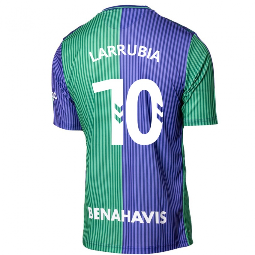 Niño Camiseta David Larrubia #10 Verde Azul 2ª Equipación 2023/24 La Camisa Argentina