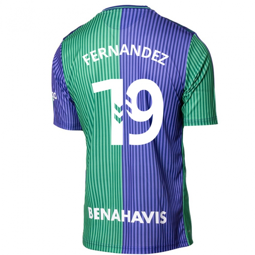 Niño Camiseta Roberto Fernández #19 Verde Azul 2ª Equipación 2023/24 La Camisa Argentina