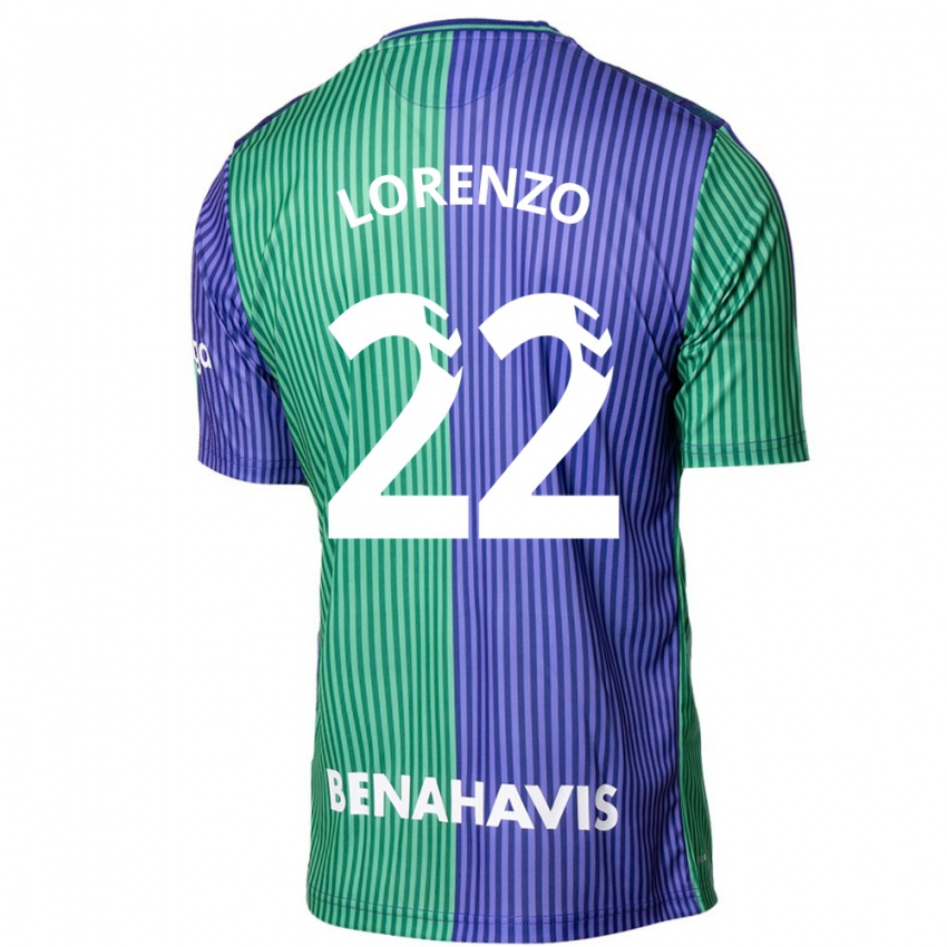 Niño Camiseta Dani Lorenzo #22 Verde Azul 2ª Equipación 2023/24 La Camisa Argentina