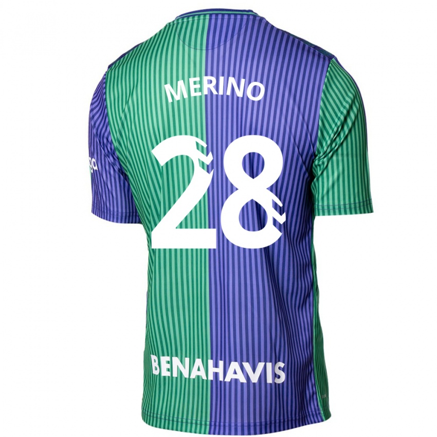 Niño Camiseta Izan Merino #28 Verde Azul 2ª Equipación 2023/24 La Camisa Argentina