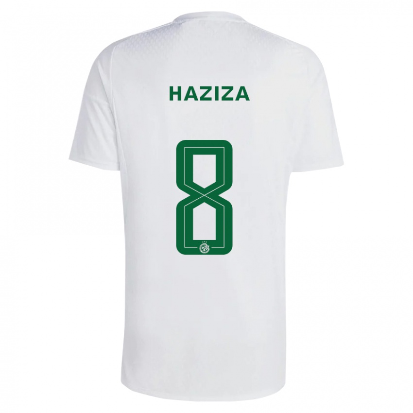 Niño Camiseta Dolev Haziza #8 Verde Azul 2ª Equipación 2023/24 La Camisa Argentina