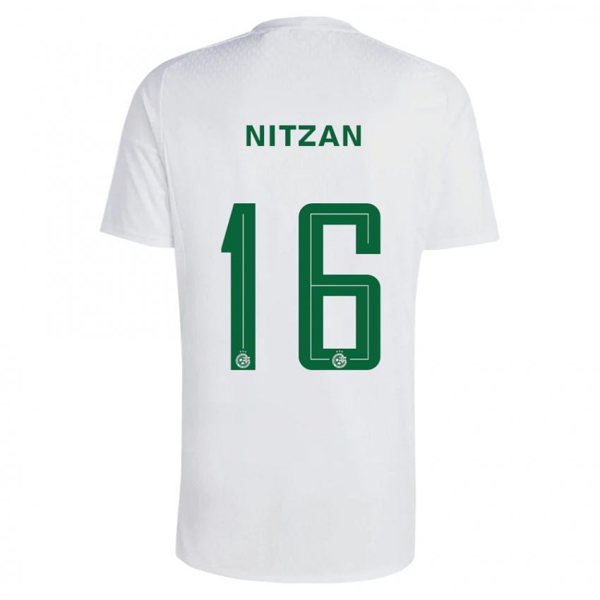 Niño Camiseta Itamar Nitzan #16 Verde Azul 2ª Equipación 2023/24 La Camisa Argentina