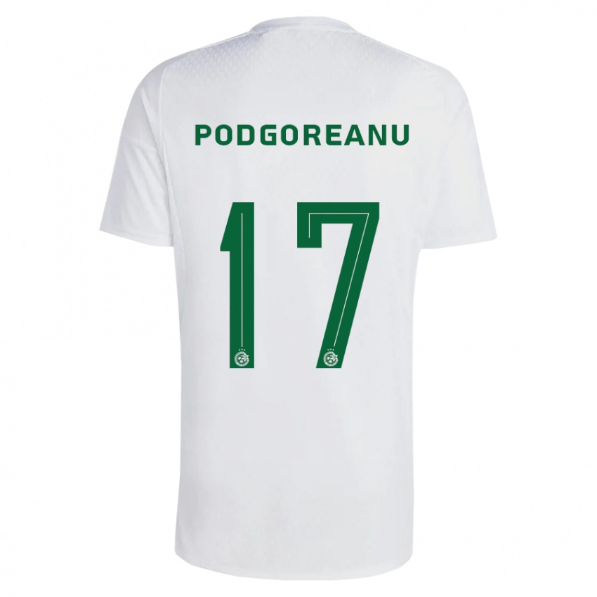 Niño Camiseta Suf Podgoreanu #17 Verde Azul 2ª Equipación 2023/24 La Camisa Argentina