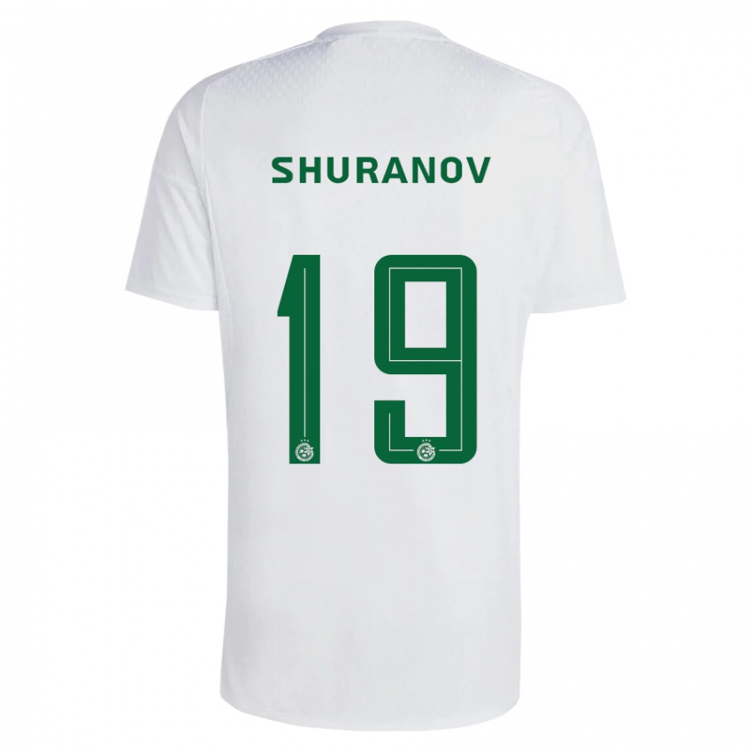 Niño Camiseta Erik Shuranov #19 Verde Azul 2ª Equipación 2023/24 La Camisa Argentina