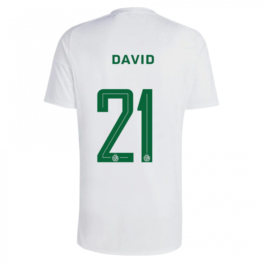 Niño Camiseta Dean David #21 Verde Azul 2ª Equipación 2023/24 La Camisa Argentina