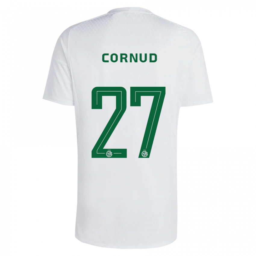 Niño Camiseta Pierre Cornud #27 Verde Azul 2ª Equipación 2023/24 La Camisa Argentina