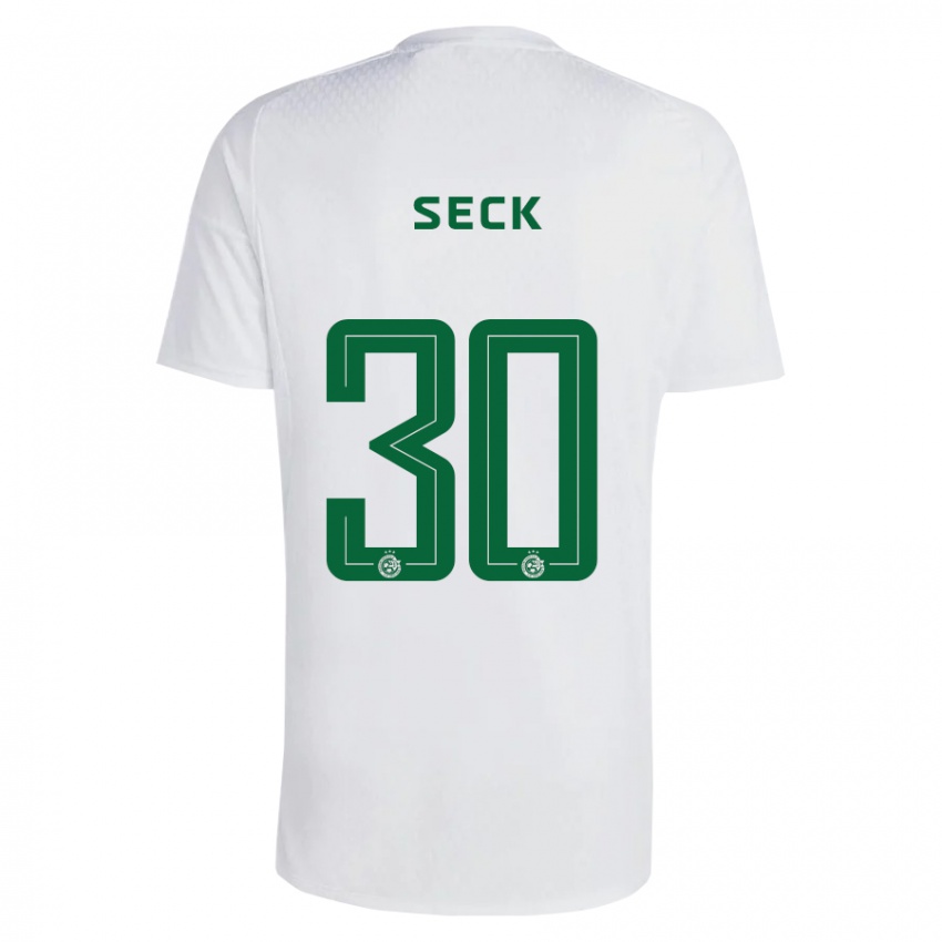 Niño Camiseta Abdoulaye Seck #30 Verde Azul 2ª Equipación 2023/24 La Camisa Argentina