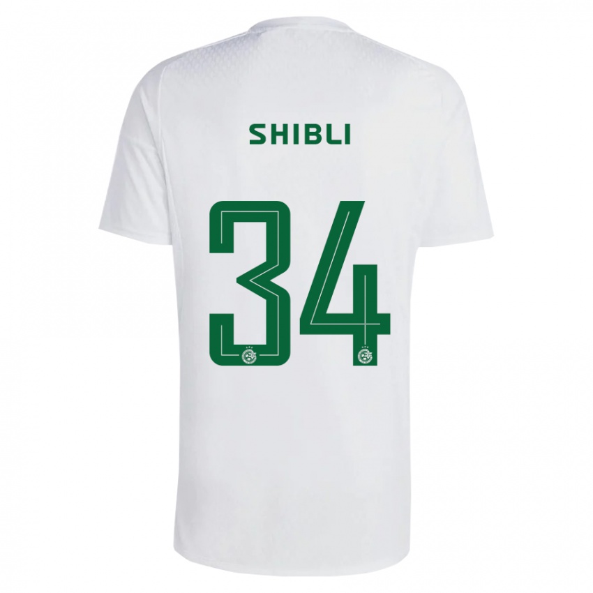 Niño Camiseta Hamza Shibli #34 Verde Azul 2ª Equipación 2023/24 La Camisa Argentina