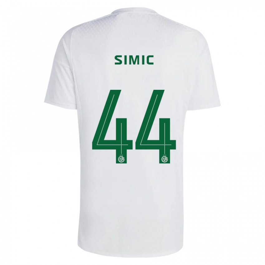 Niño Camiseta Lorenco Simic #44 Verde Azul 2ª Equipación 2023/24 La Camisa Argentina