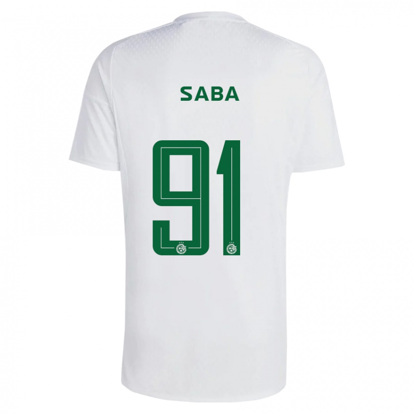 Niño Camiseta Dia Saba #91 Verde Azul 2ª Equipación 2023/24 La Camisa Argentina