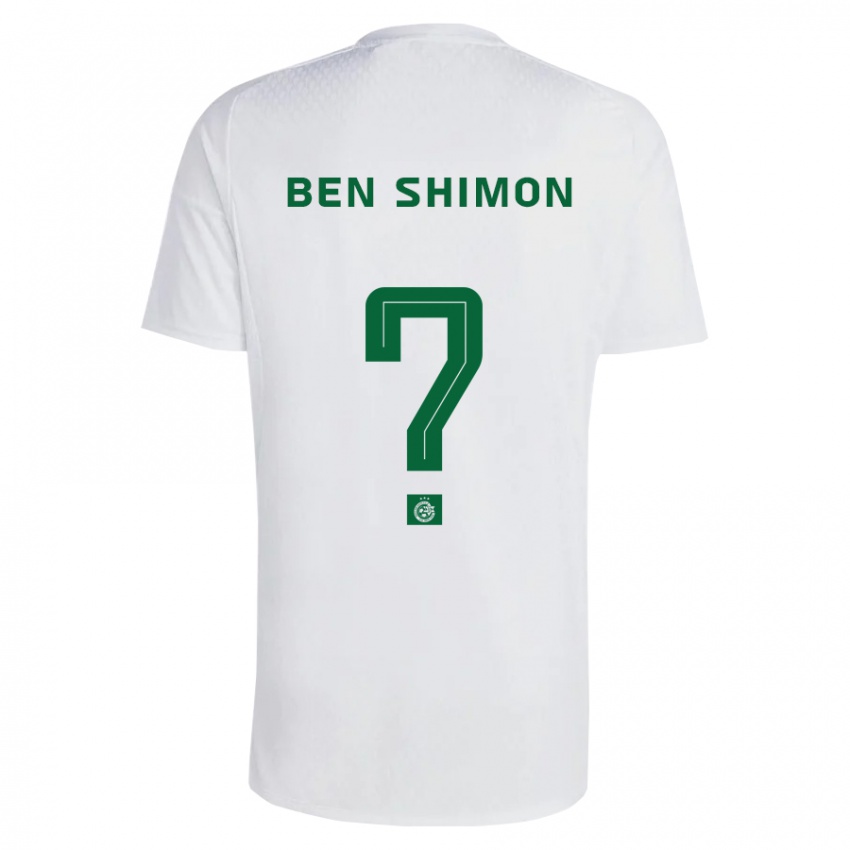 Niño Camiseta Elad Ben Shimon #0 Verde Azul 2ª Equipación 2023/24 La Camisa Argentina
