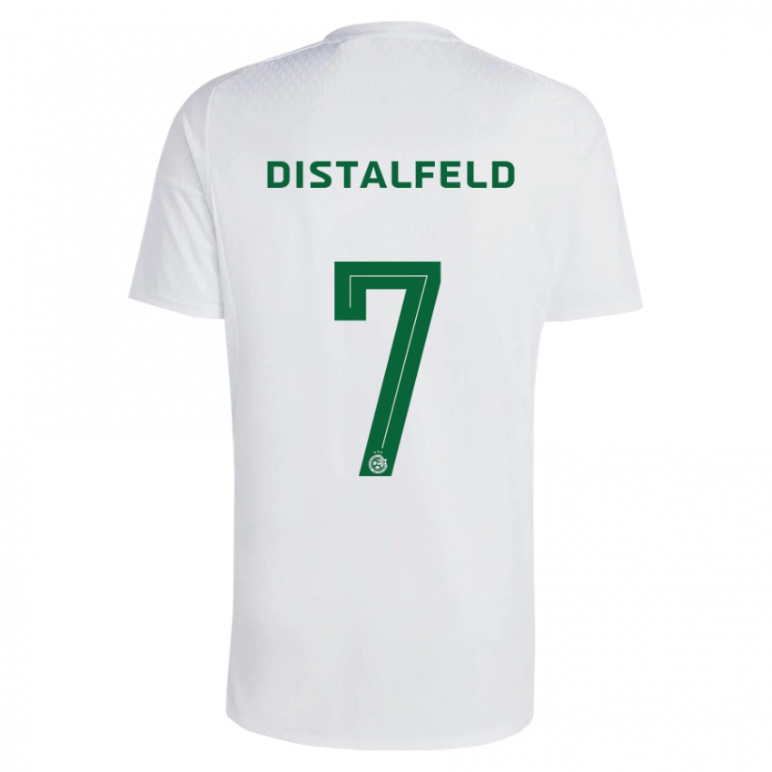 Niño Camiseta Yanai Distalfeld #7 Verde Azul 2ª Equipación 2023/24 La Camisa Argentina