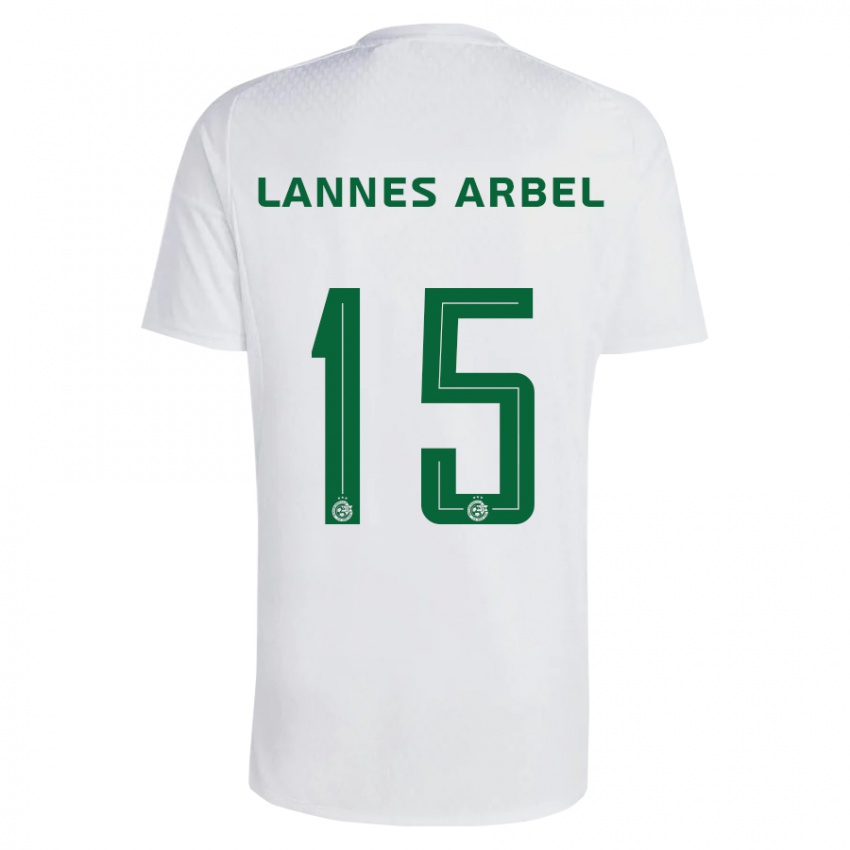 Niño Camiseta Tomer Lannes Arbel #15 Verde Azul 2ª Equipación 2023/24 La Camisa Argentina