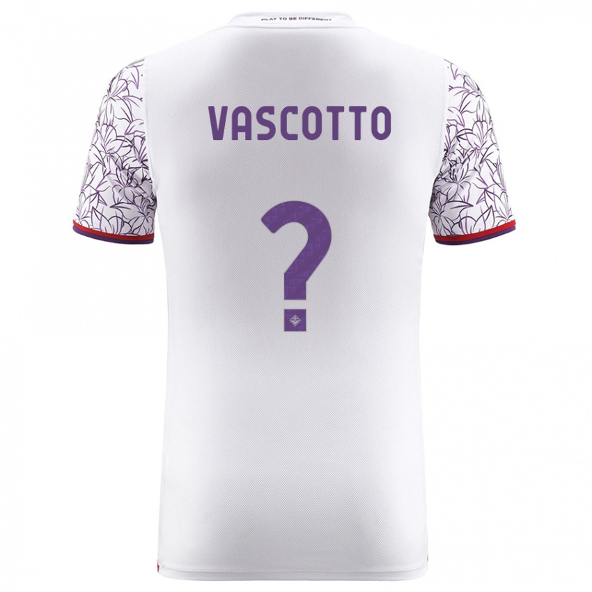 Niño Camiseta Edoardo Vascotto #0 Blanco 2ª Equipación 2023/24 La Camisa Argentina