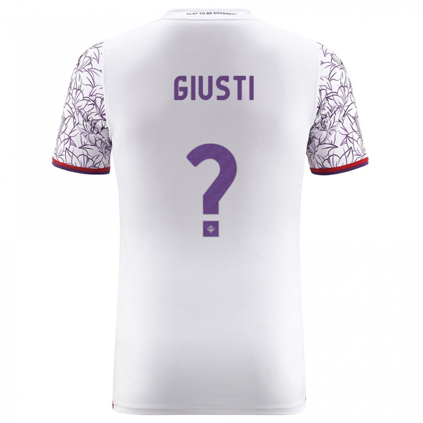 Niño Camiseta Edoardo Giusti #0 Blanco 2ª Equipación 2023/24 La Camisa Argentina