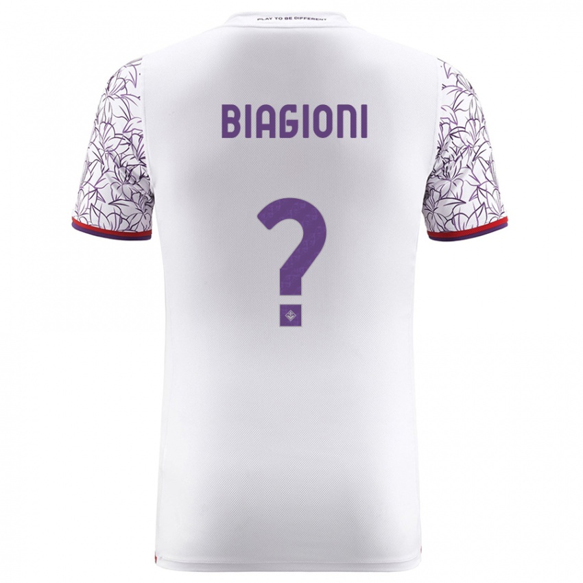 Niño Camiseta Lorenzo Biagioni #0 Blanco 2ª Equipación 2023/24 La Camisa Argentina