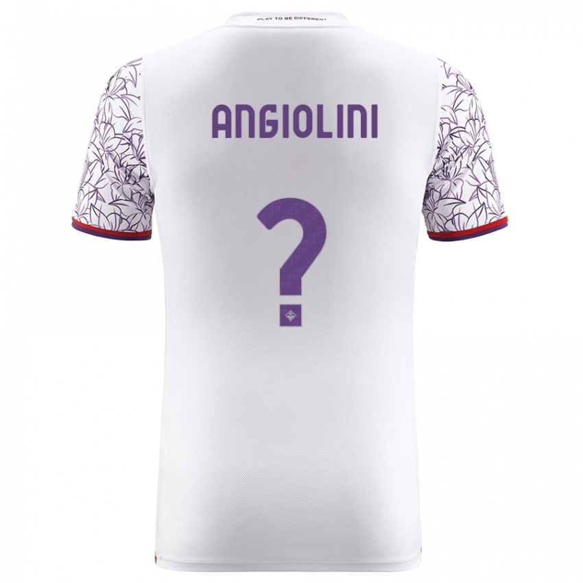 Niño Camiseta Gianmarco Angiolini #0 Blanco 2ª Equipación 2023/24 La Camisa Argentina