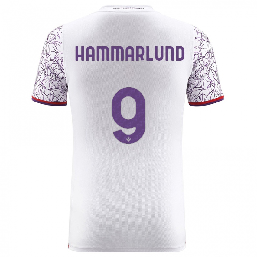 Niño Camiseta Pauline Hammarlund #9 Blanco 2ª Equipación 2023/24 La Camisa Argentina