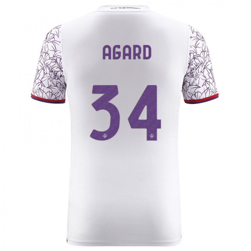 Niño Camiseta Laura Agard #34 Blanco 2ª Equipación 2023/24 La Camisa Argentina