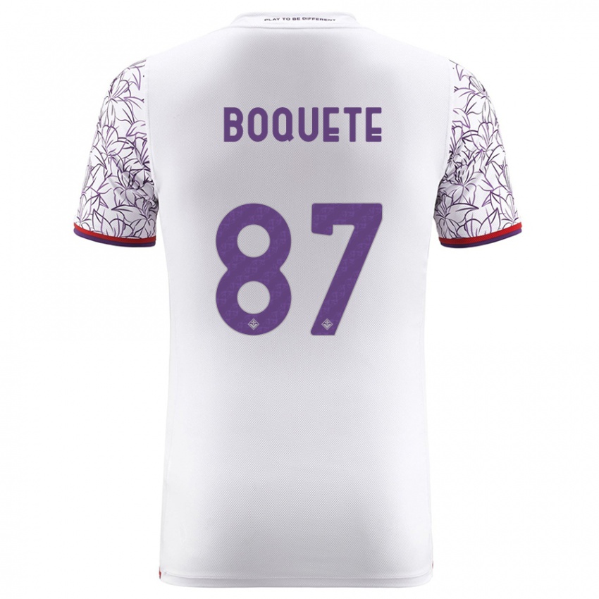 Niño Camiseta Veronica Boquete #87 Blanco 2ª Equipación 2023/24 La Camisa Argentina