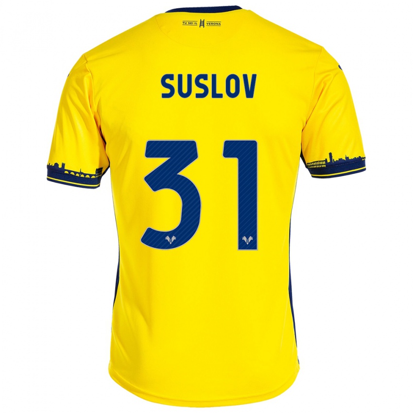 Niño Camiseta Tomas Suslov #31 Amarillo 2ª Equipación 2023/24 La Camisa Argentina