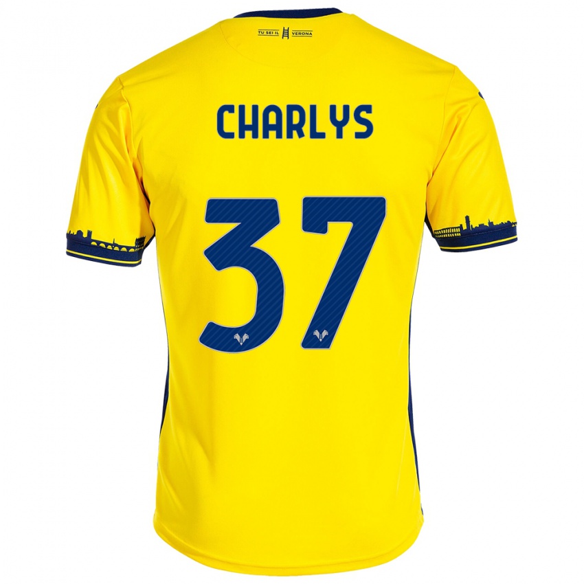 Niño Camiseta Charlys #37 Amarillo 2ª Equipación 2023/24 La Camisa Argentina