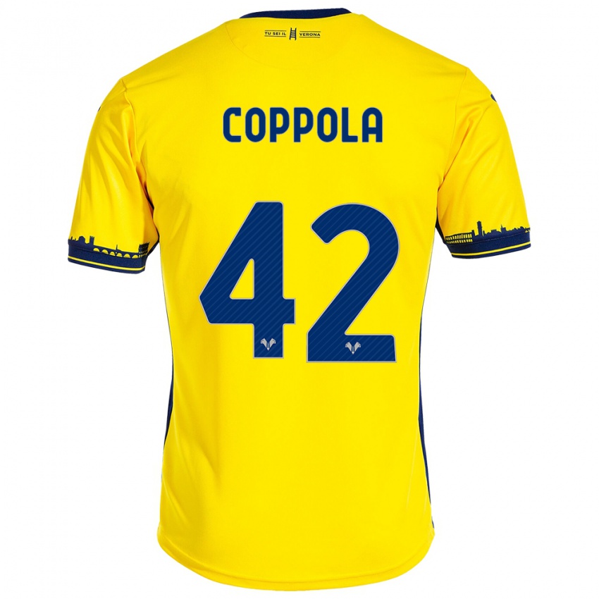 Niño Camiseta Diego Coppola #42 Amarillo 2ª Equipación 2023/24 La Camisa Argentina