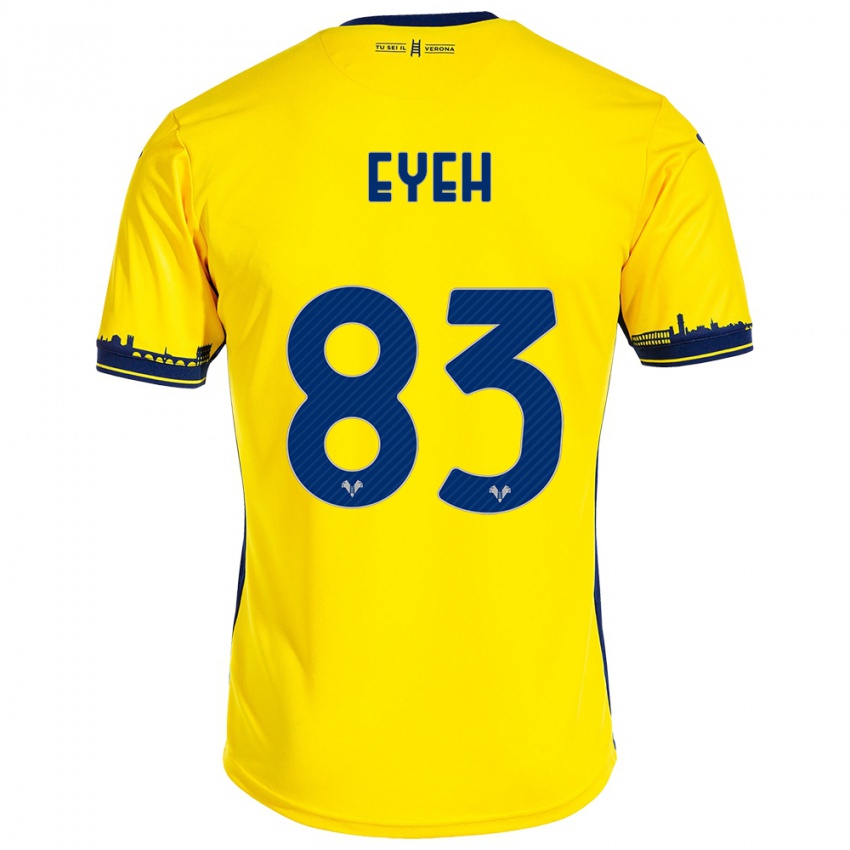 Niño Camiseta Nicholas Eyeh #83 Amarillo 2ª Equipación 2023/24 La Camisa Argentina