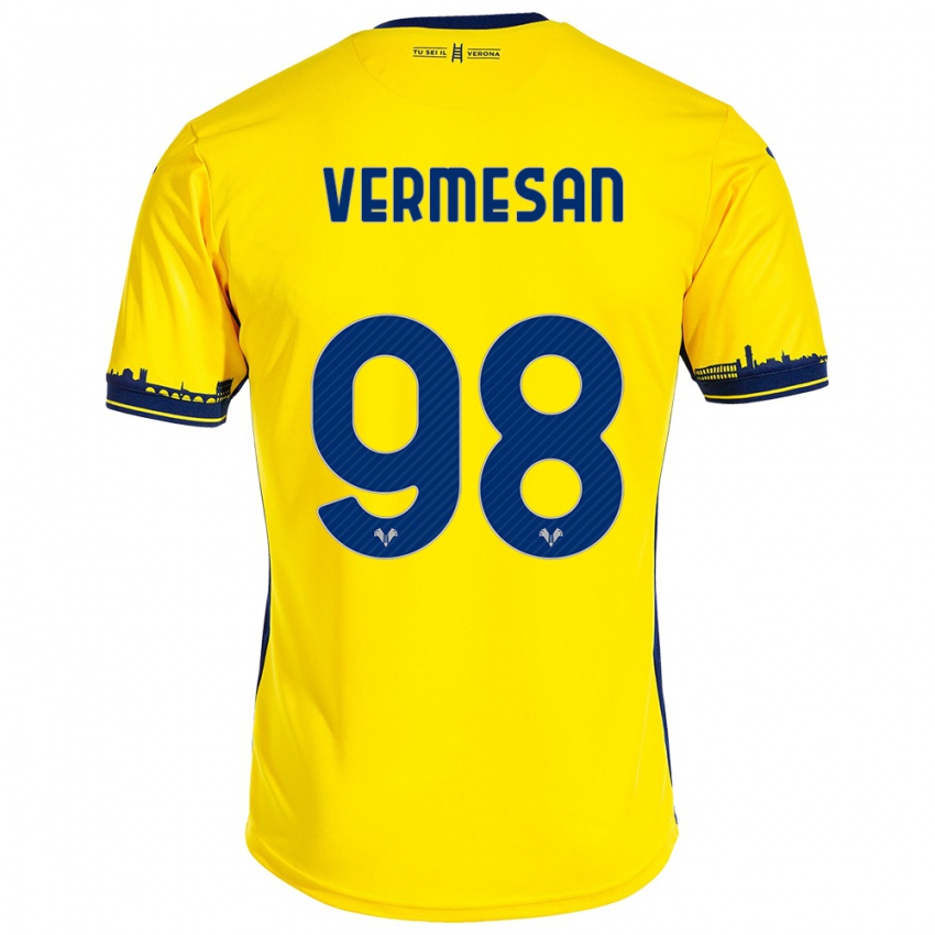 Niño Camiseta Ioan Vermesan #98 Amarillo 2ª Equipación 2023/24 La Camisa Argentina