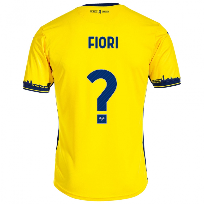 Niño Camiseta Nicolas Fiori #0 Amarillo 2ª Equipación 2023/24 La Camisa Argentina