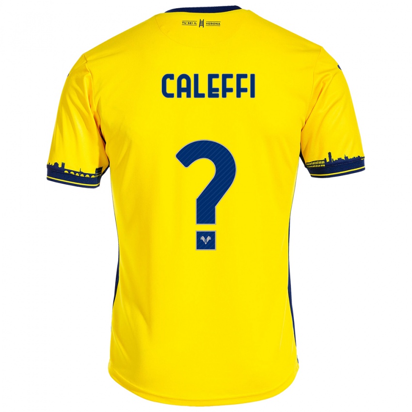 Niño Camiseta Andrea Caleffi #0 Amarillo 2ª Equipación 2023/24 La Camisa Argentina