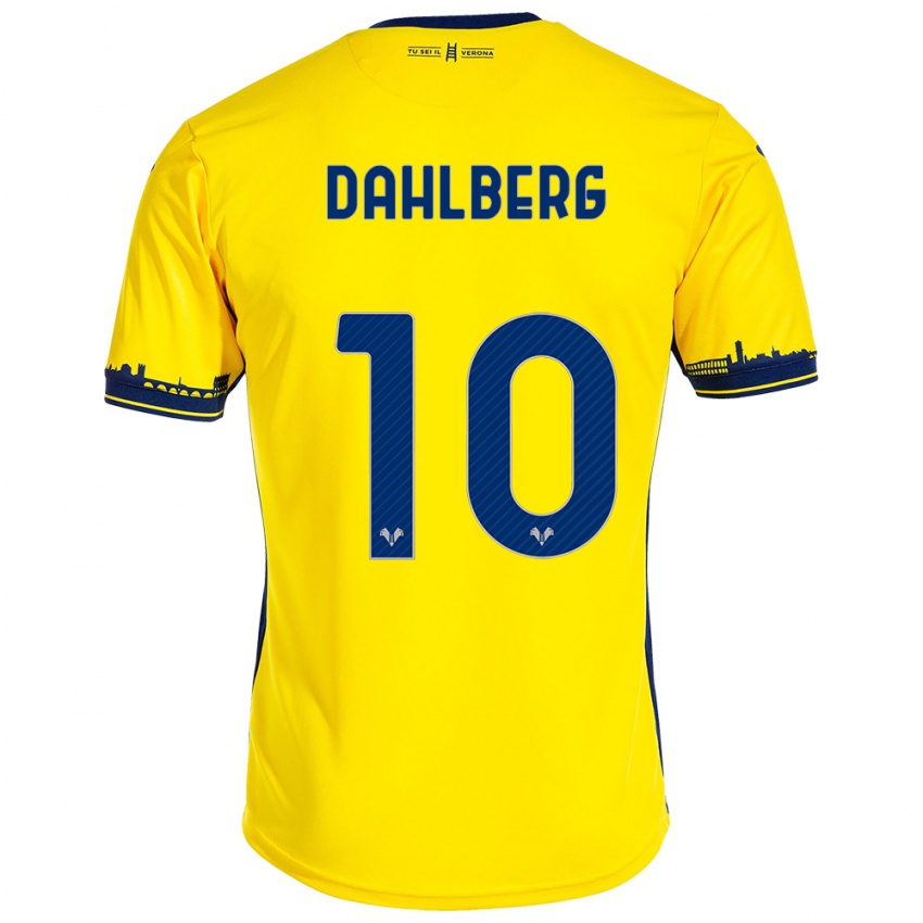 Niño Camiseta Jonna Dahlberg #10 Amarillo 2ª Equipación 2023/24 La Camisa Argentina