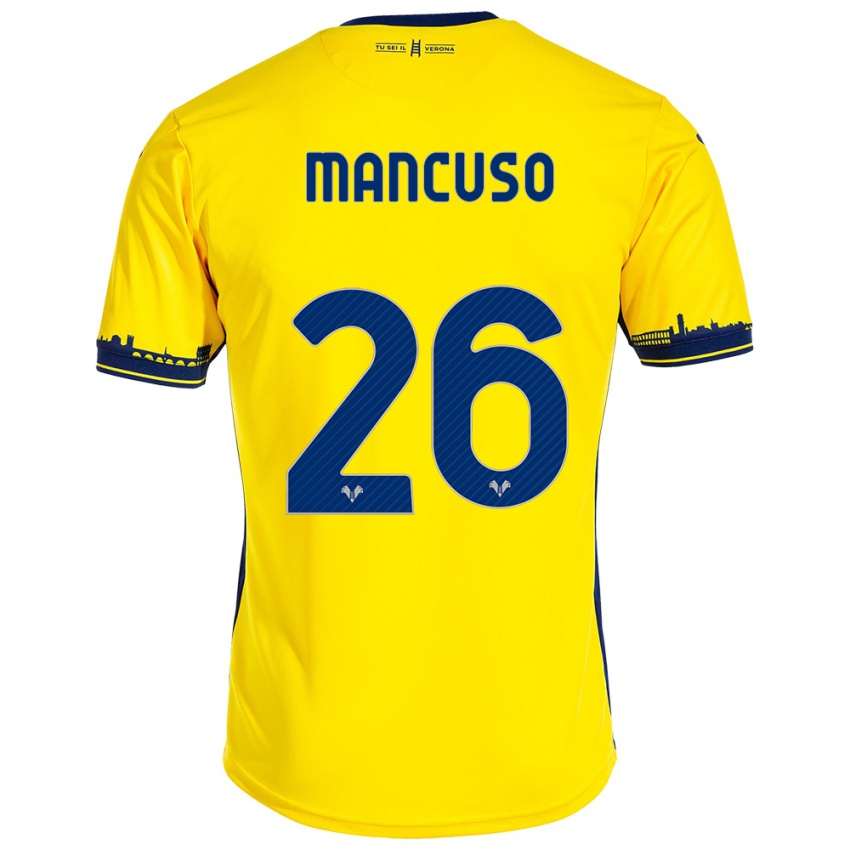 Niño Camiseta Giulia Mancuso #26 Amarillo 2ª Equipación 2023/24 La Camisa Argentina