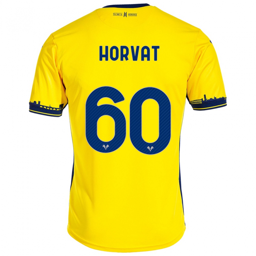 Niño Camiseta Mihaela Horvat #60 Amarillo 2ª Equipación 2023/24 La Camisa Argentina