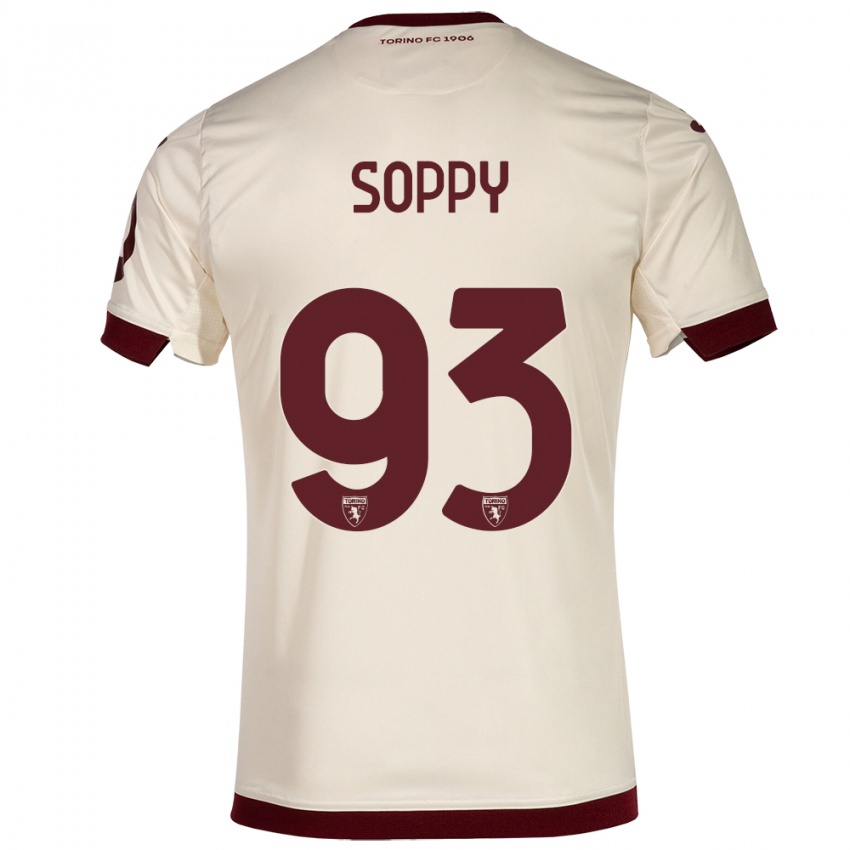 Niño Camiseta Brandon Soppy #93 Champán 2ª Equipación 2023/24 La Camisa Argentina