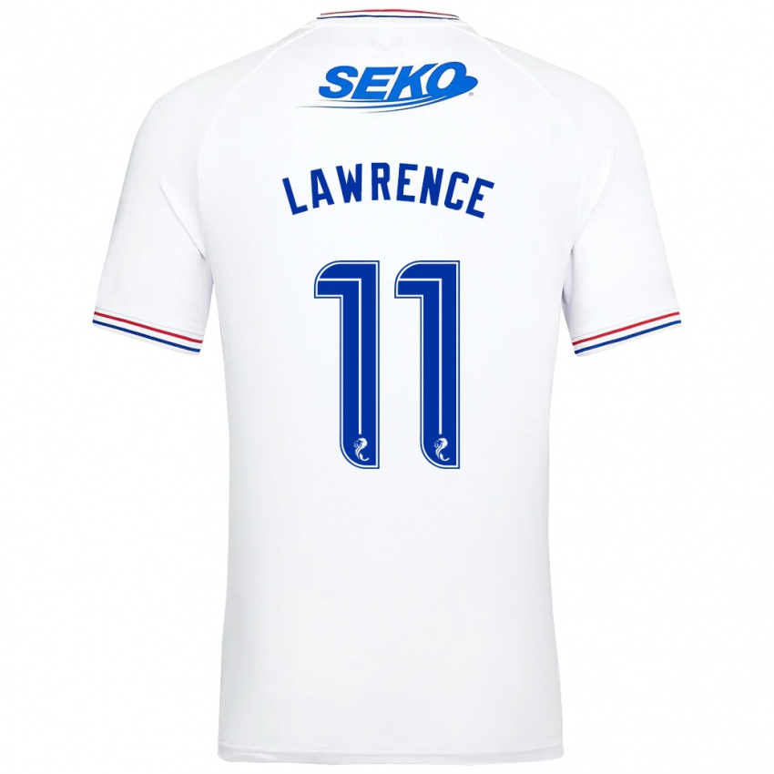 Niño Camiseta Tom Lawrence #11 Blanco 2ª Equipación 2023/24 La Camisa Argentina