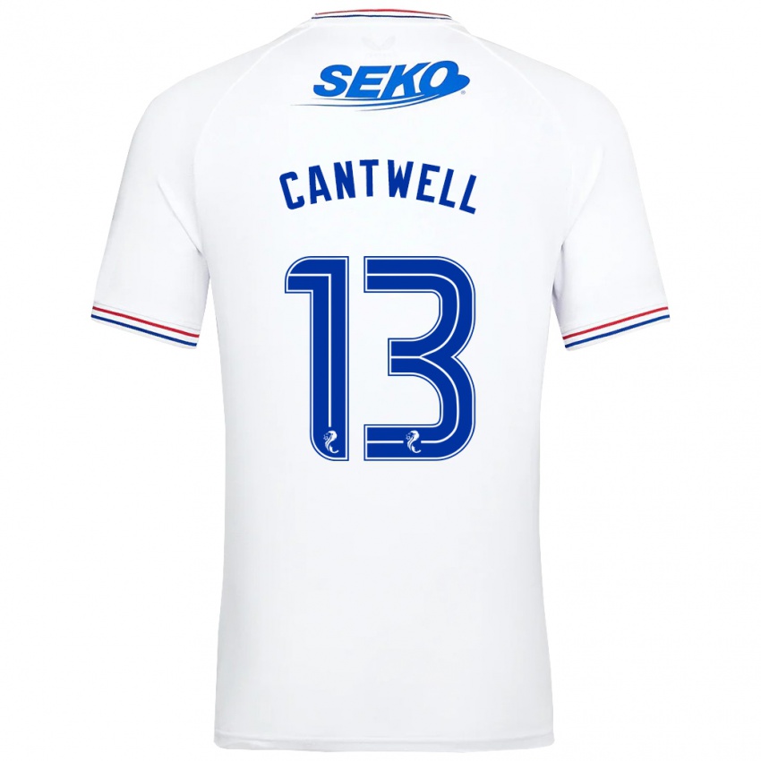 Niño Camiseta Todd Cantwell #13 Blanco 2ª Equipación 2023/24 La Camisa Argentina