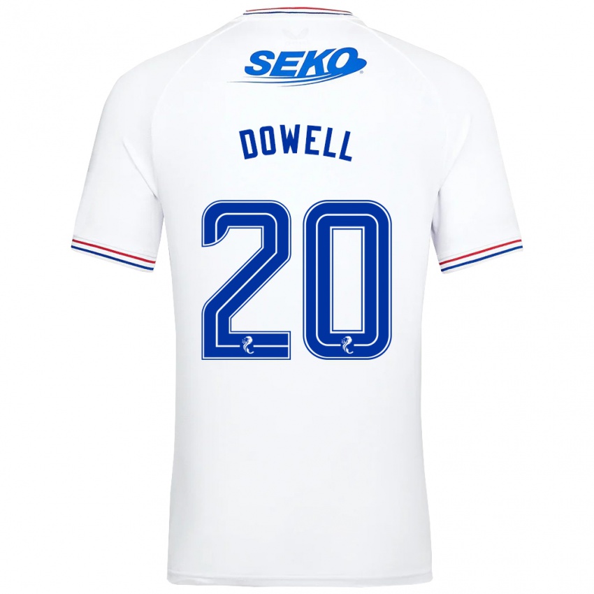 Niño Camiseta Kieran Dowell #20 Blanco 2ª Equipación 2023/24 La Camisa Argentina