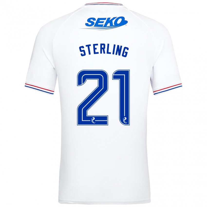 Niño Camiseta Dujon Sterling #21 Blanco 2ª Equipación 2023/24 La Camisa Argentina