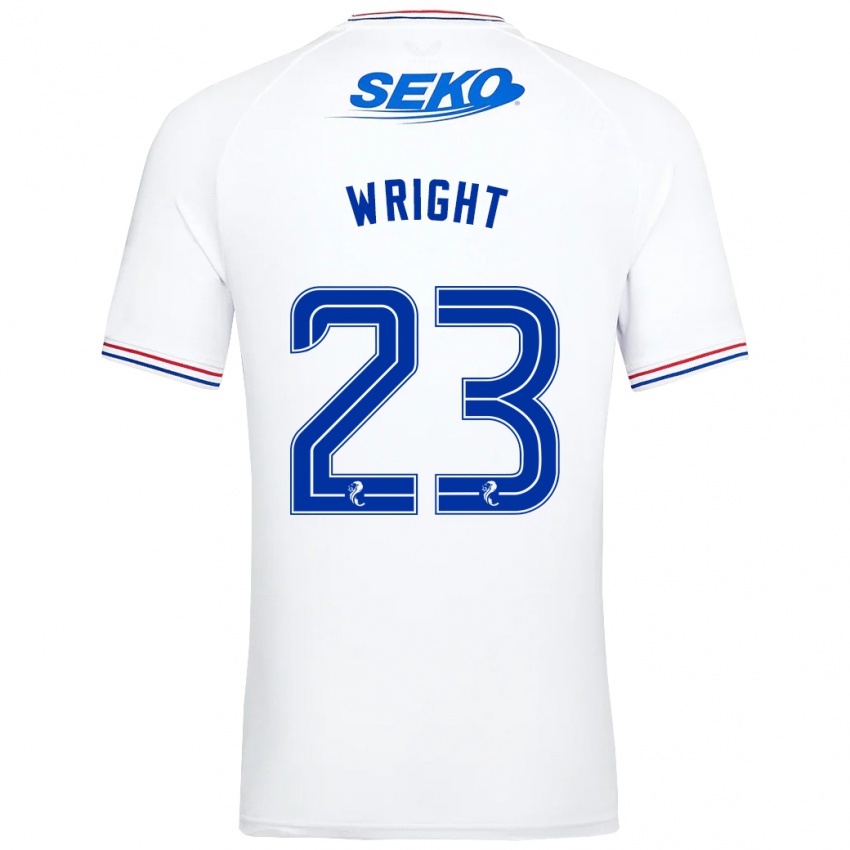 Niño Camiseta Scott Wright #23 Blanco 2ª Equipación 2023/24 La Camisa Argentina