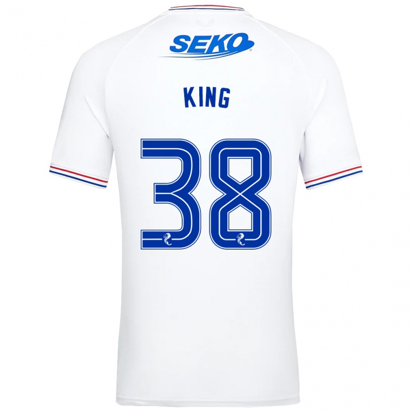 Niño Camiseta Leon King #38 Blanco 2ª Equipación 2023/24 La Camisa Argentina