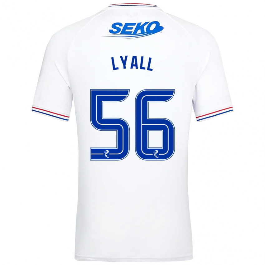 Niño Camiseta Arron Lyall #56 Blanco 2ª Equipación 2023/24 La Camisa Argentina