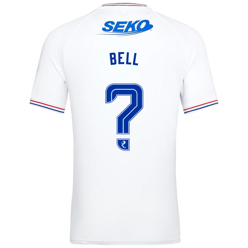 Niño Camiseta Cameron Bell #0 Blanco 2ª Equipación 2023/24 La Camisa Argentina