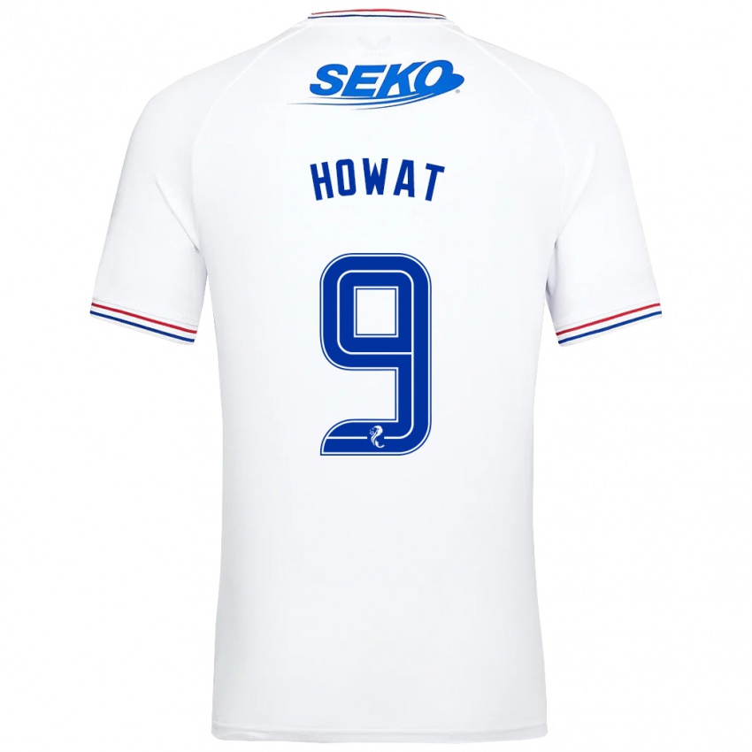 Niño Camiseta Kirsty Howat #9 Blanco 2ª Equipación 2023/24 La Camisa Argentina