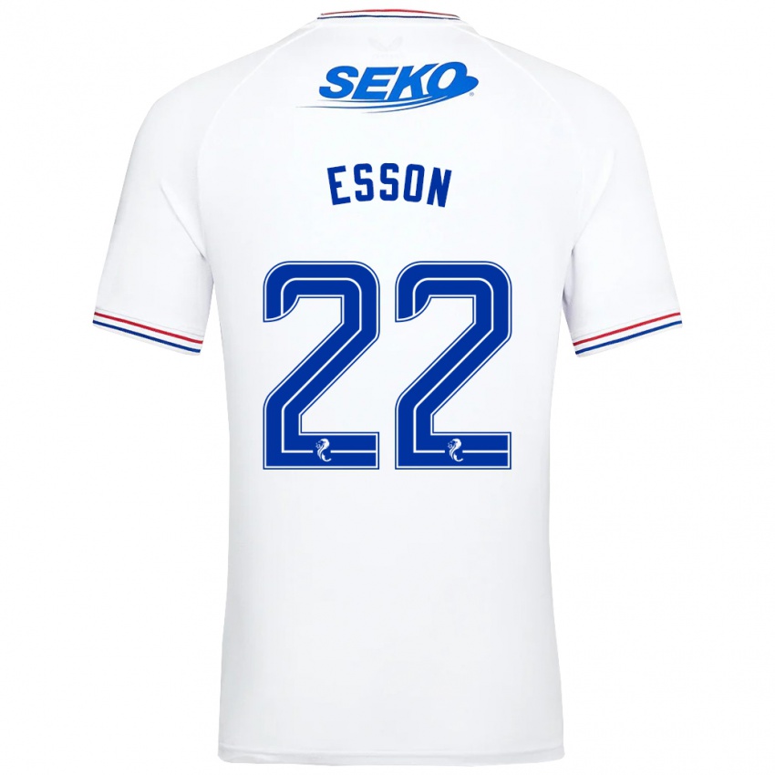 Niño Camiseta Victoria Esson #22 Blanco 2ª Equipación 2023/24 La Camisa Argentina