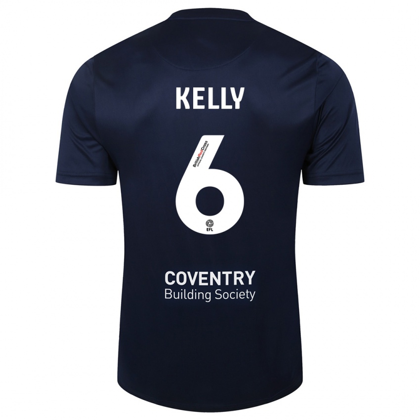 Niño Camiseta Liam Kelly #6 Rojo Azul Marino 2ª Equipación 2023/24 La Camisa Argentina